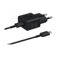  Lādētājs oriģināls Samsung EP-T2510XBEGEU 25W + USB-C kabelis with package black 